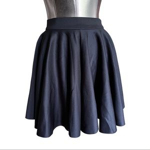 3/$25 Think & Believe Black Gather Mini Skirt